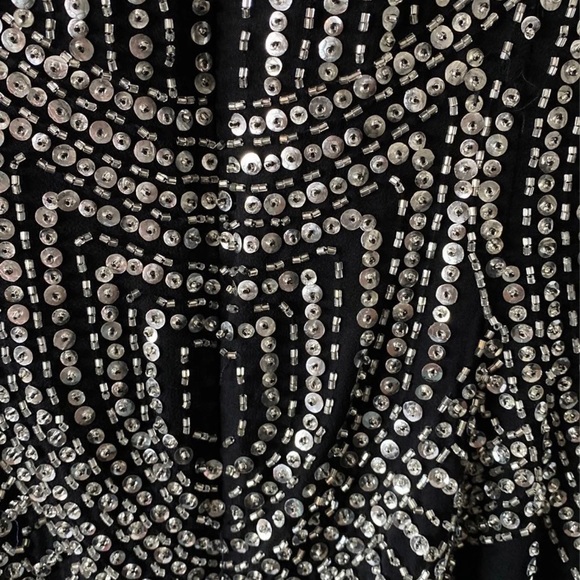 Jazy Couture Black Silk Formal Dress - Picture 6 of 6